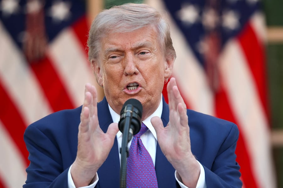 Donald Trump speaks at event