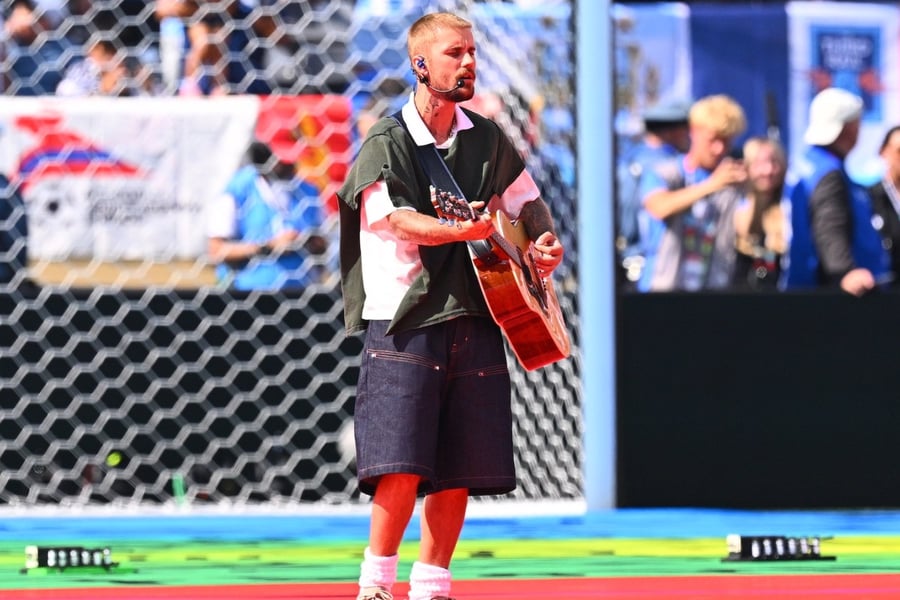 Justin Bieber at the World Cup Final