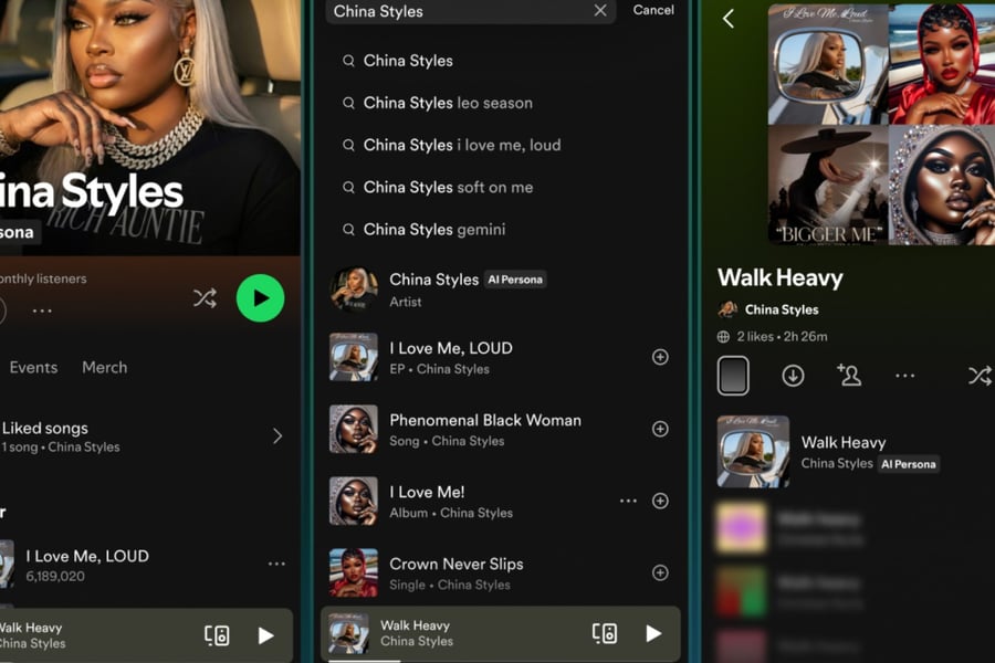 Spotify page