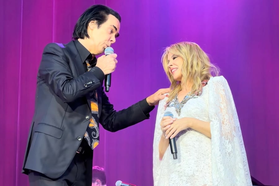 Nick Cave and Kylie Minogue