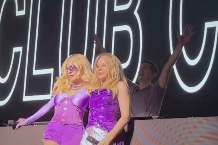 Madonna and Kylie Minogue