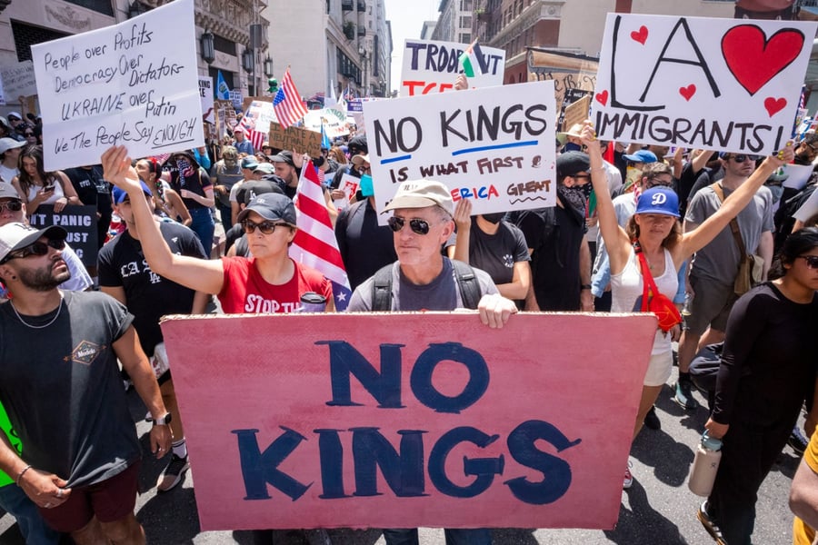 No Kings protest