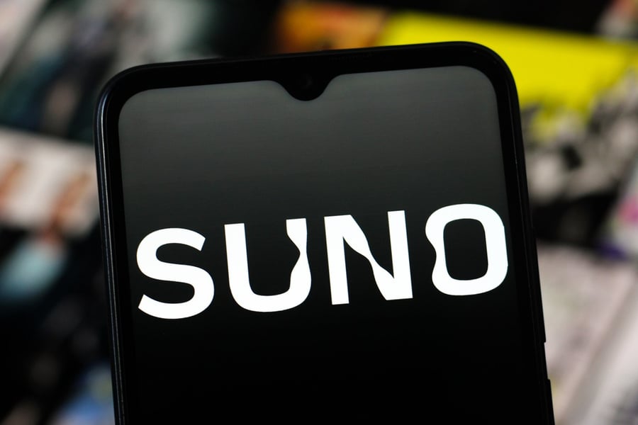 Suno logo on phone