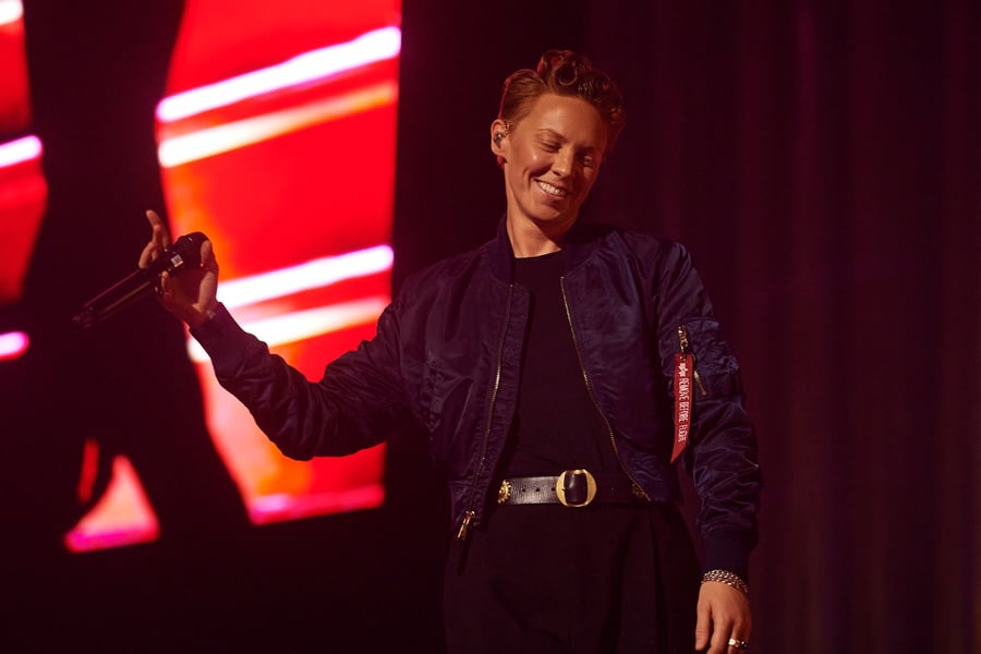 LONDON, ENGLAND - SEPTEMBER 10: La Roux performs at The O2 Arena on September 10, 2026 in London, England. (Photo by Joseph Okpako/WireImage for ABA)